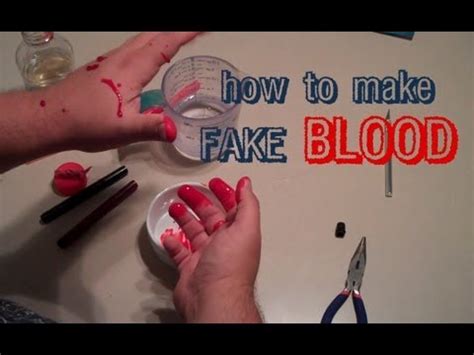 fake blood not stain clothes|how to make washable blood.